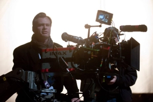 Christopher Nolan sur le tournage de Batman : Begin