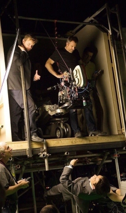 Tournage d'une scène du film Interstellar